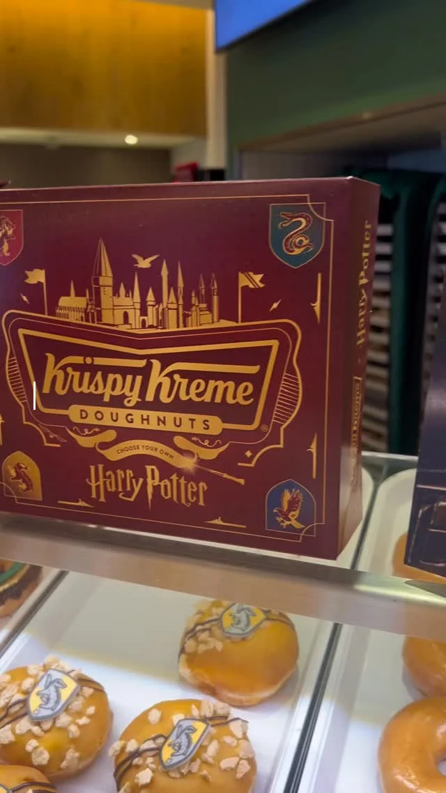 Let the sorting hat (doughnut) decide your house… 🧙‍♂️ 

The Harry Potter collection now available in-store @krispykremeuk